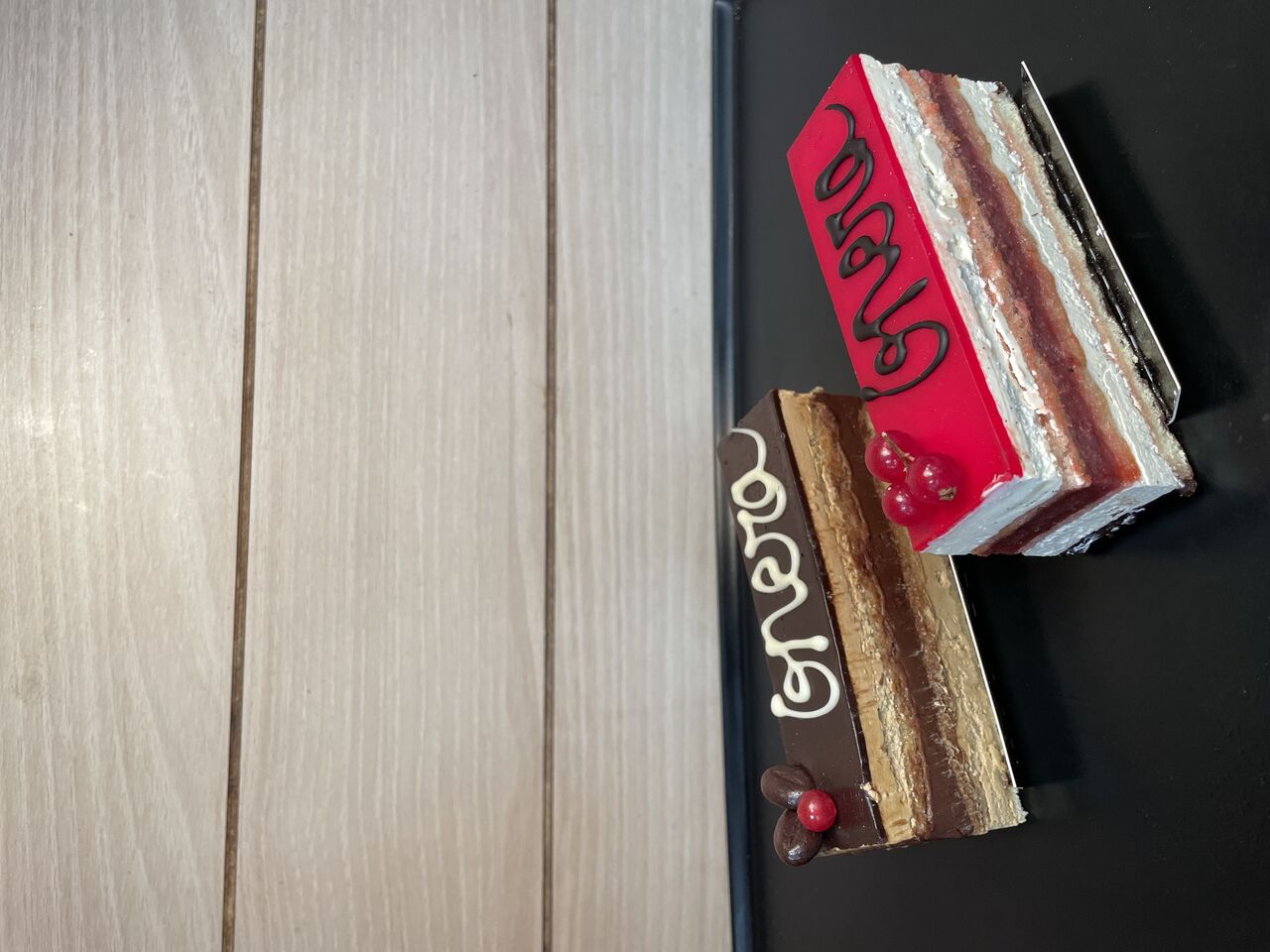 Opéra chocolat/café ou fruits rouges