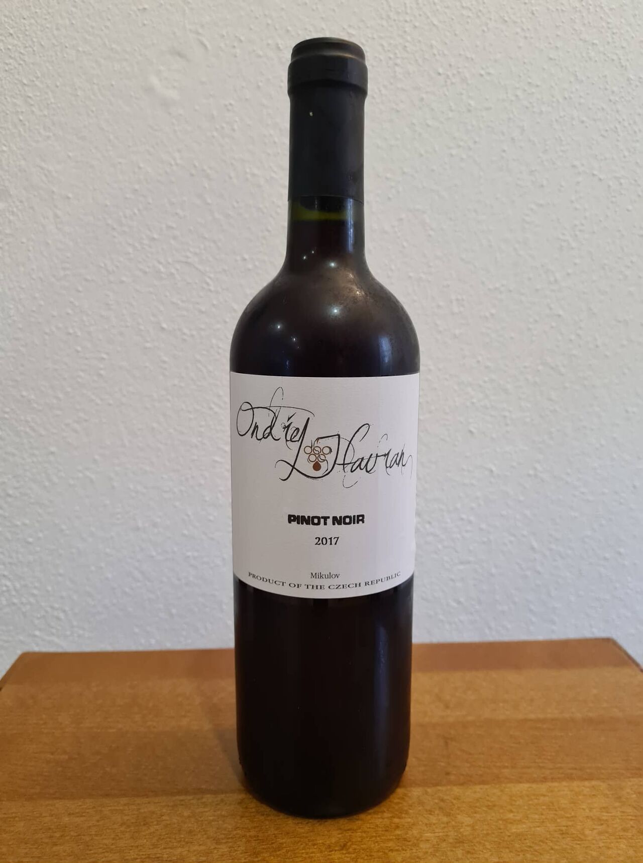 Ondrej Havran - PINOT NOIR 2017, Mikulov - Mährischer trockener Wein 13,5%