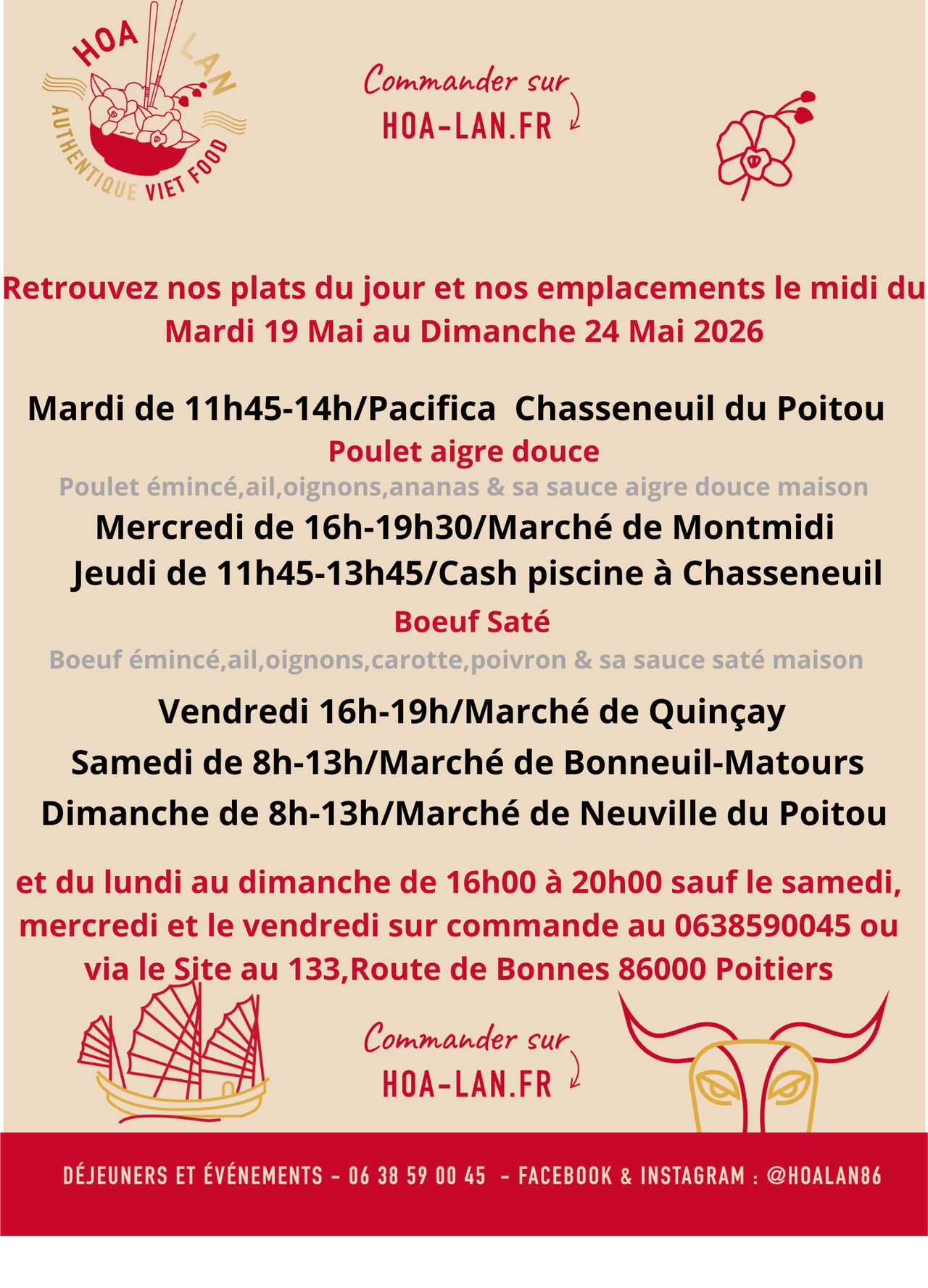 Semaine du 19 Mai au 24 Mai 2026