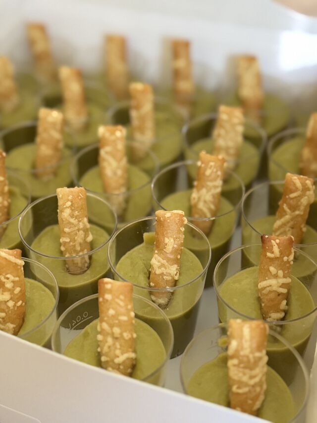 Velouté petits pois curry