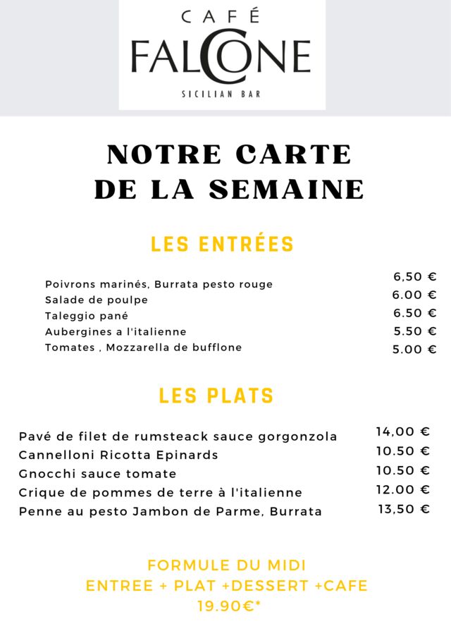  Voici notre menu de la Semaine du 1er mars 