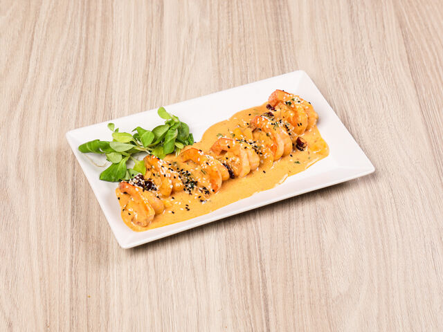 Krewetki na żurawinie