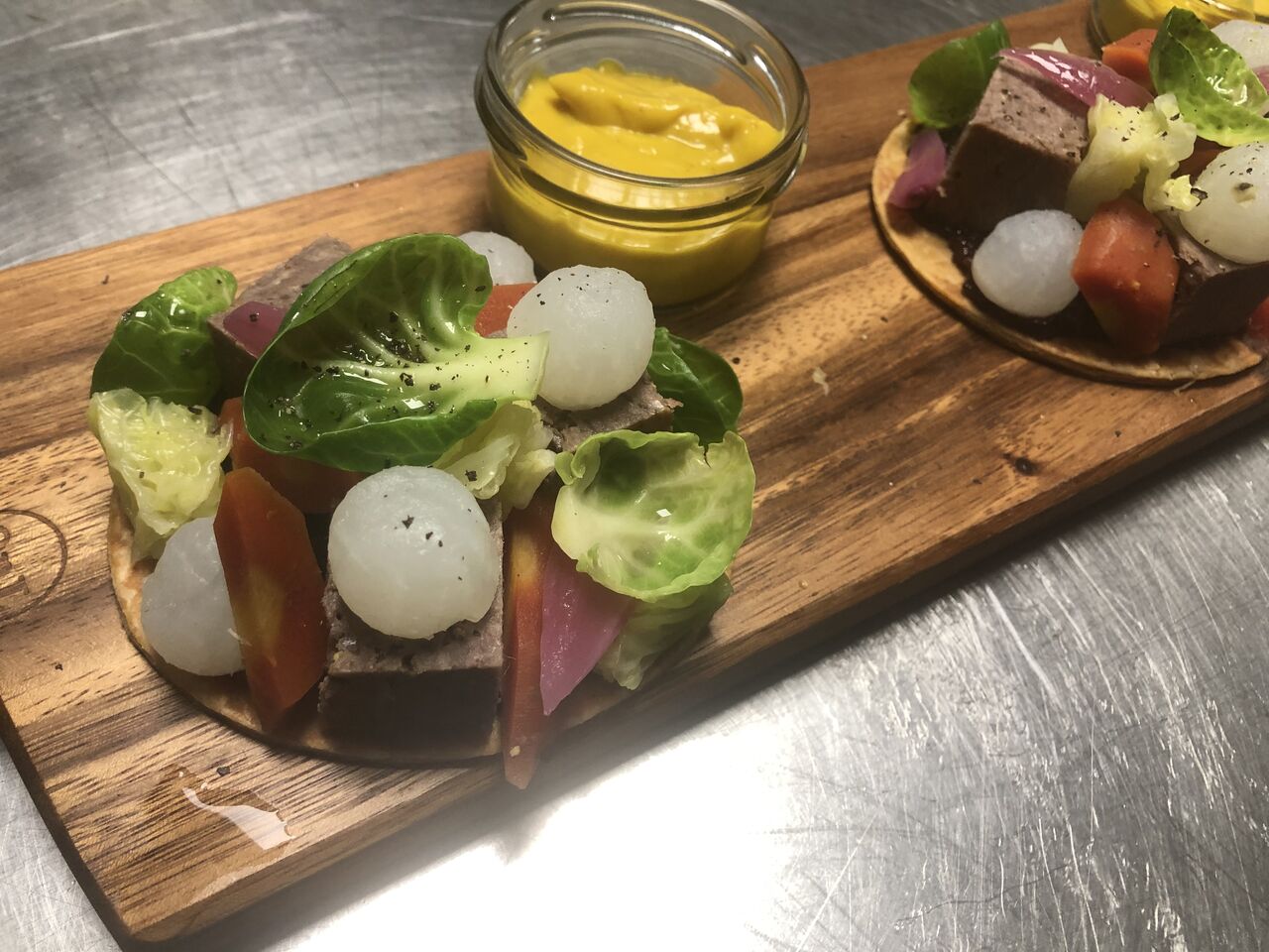 Tarte fine pot au feu 