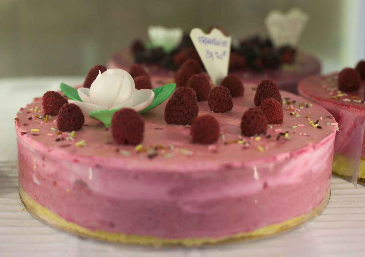 Les gâteaux aux fruits, ici la framboise, spécialité du Chablais