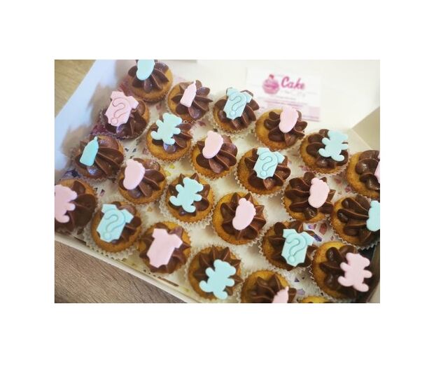 Mini-cupcakes baby shower