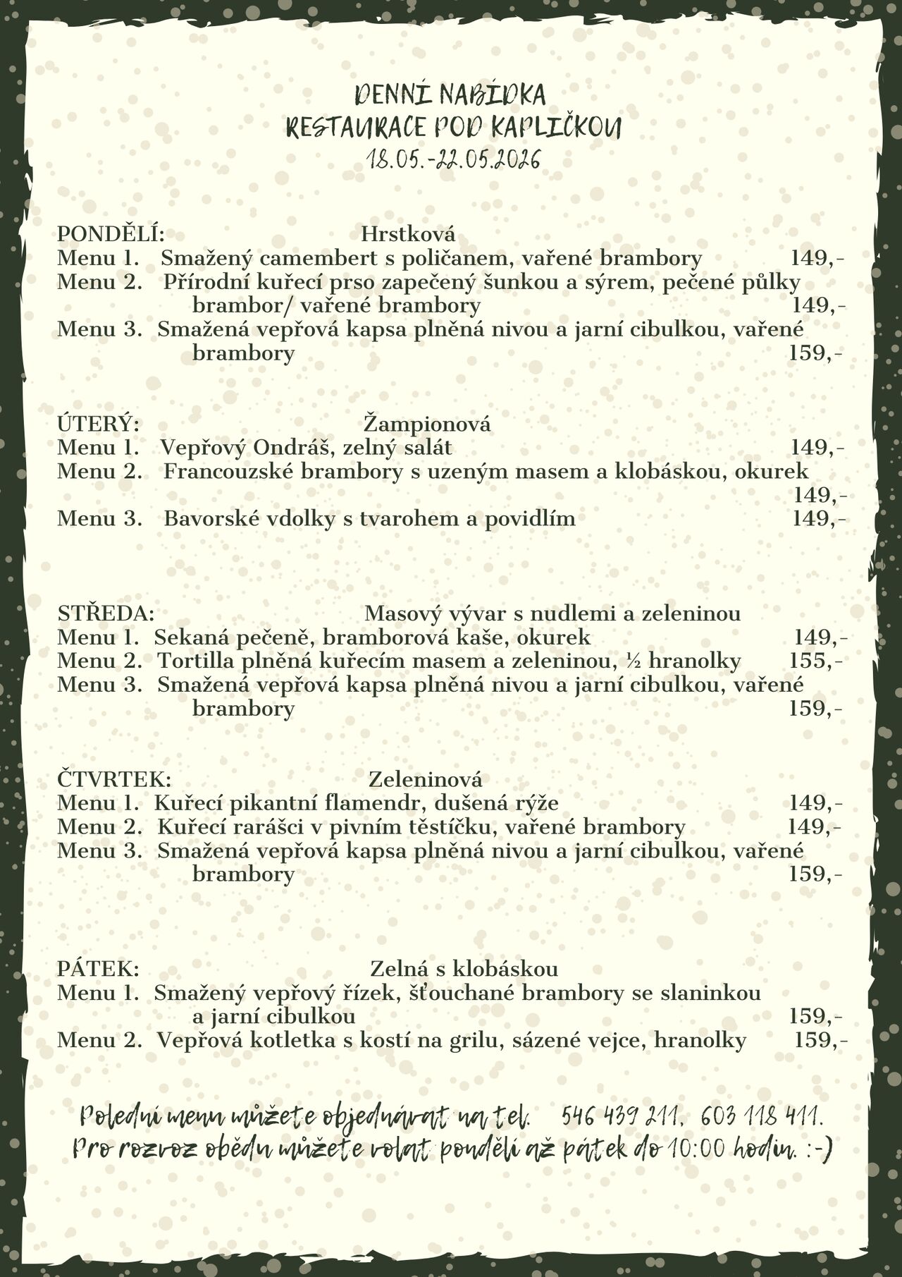 Denní menu