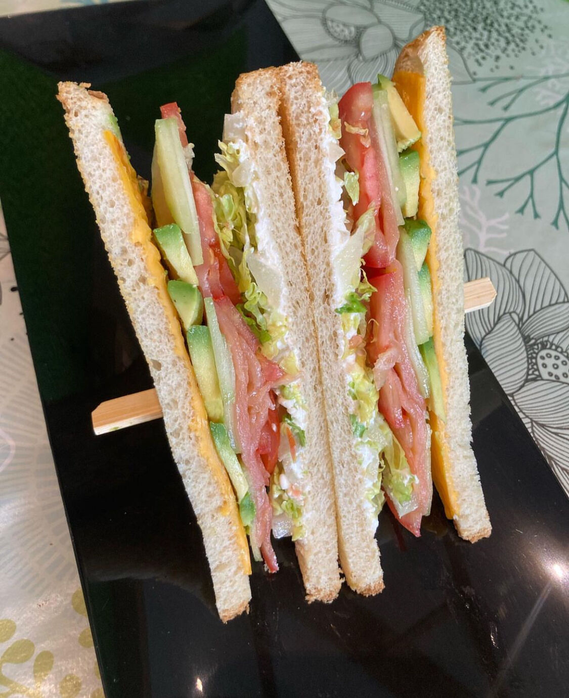 club sandwich aux saumons