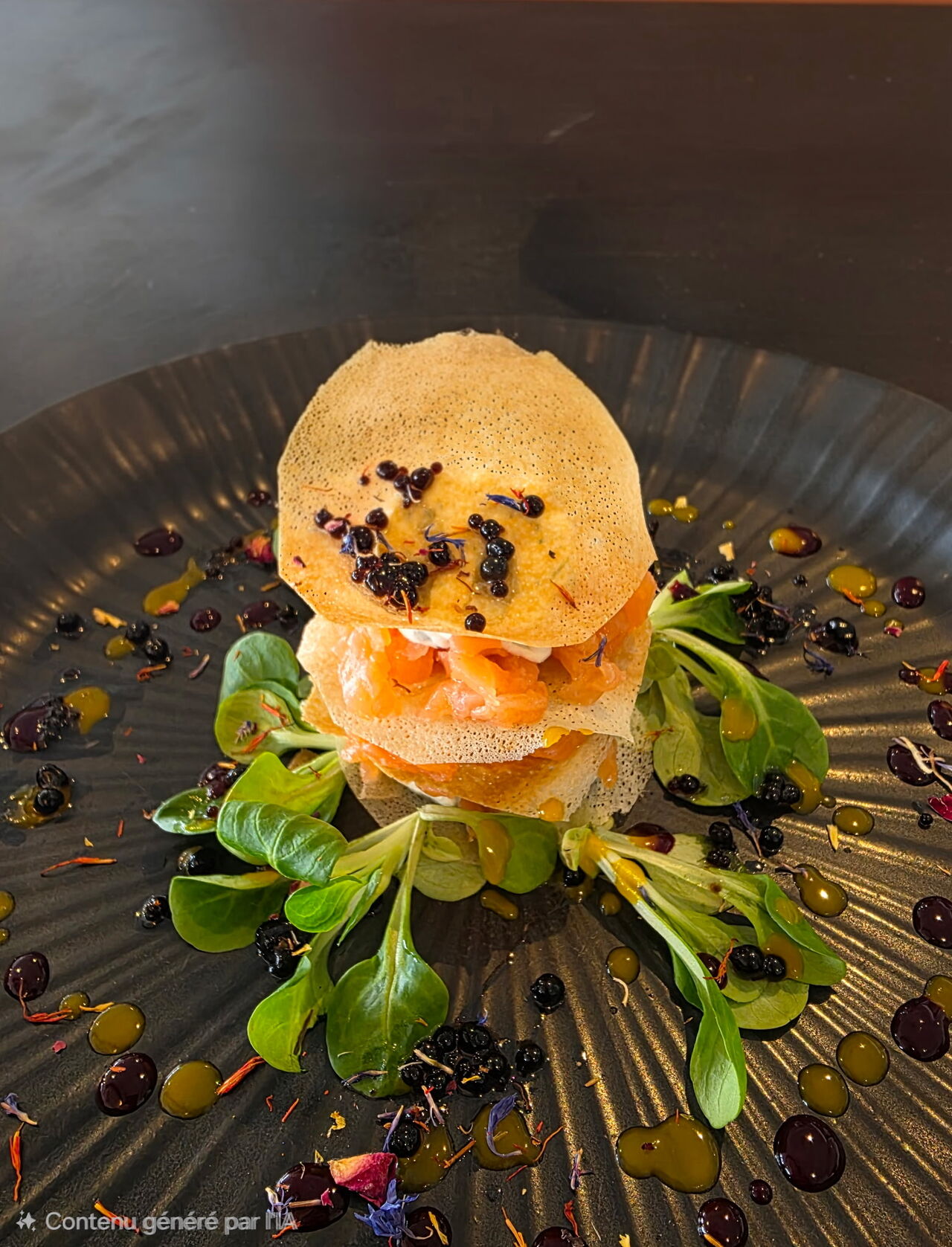 Mille-feuille de saumon