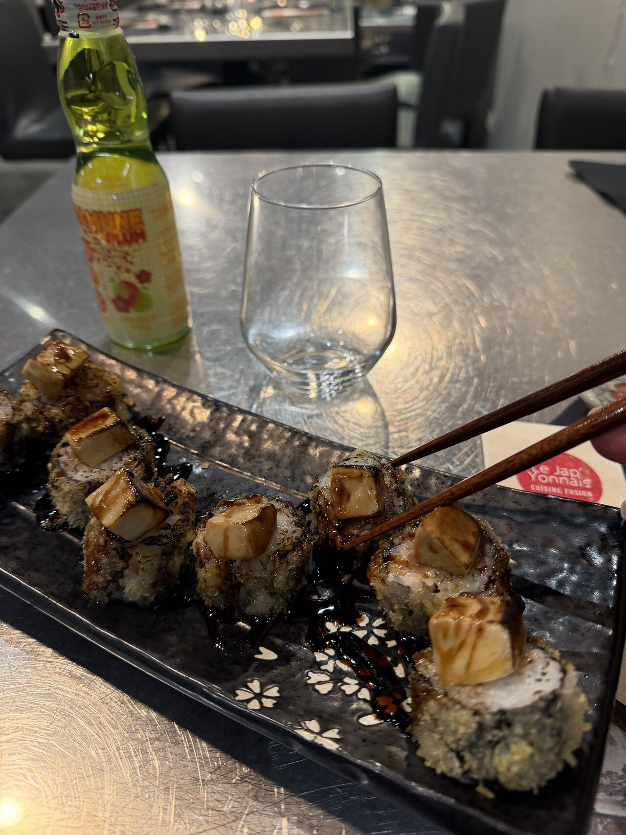 nori thon tempura foie gras