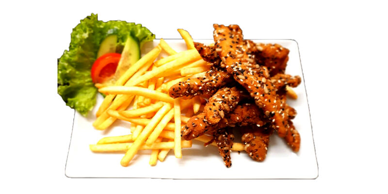 Sokmagvas rántott csirkemell falatok fokhagymás tejfölös mártogatóssal