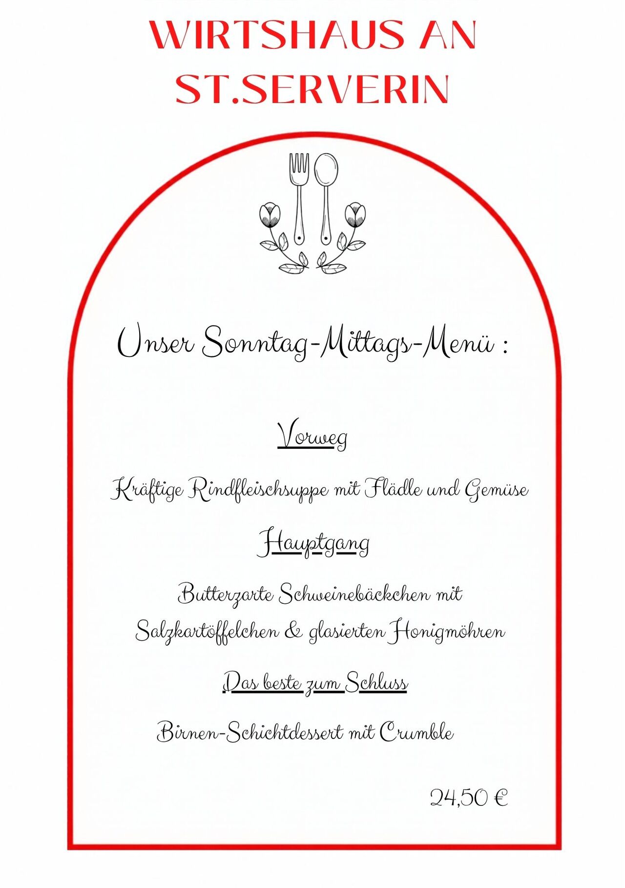 Sonntag Mittag Special!