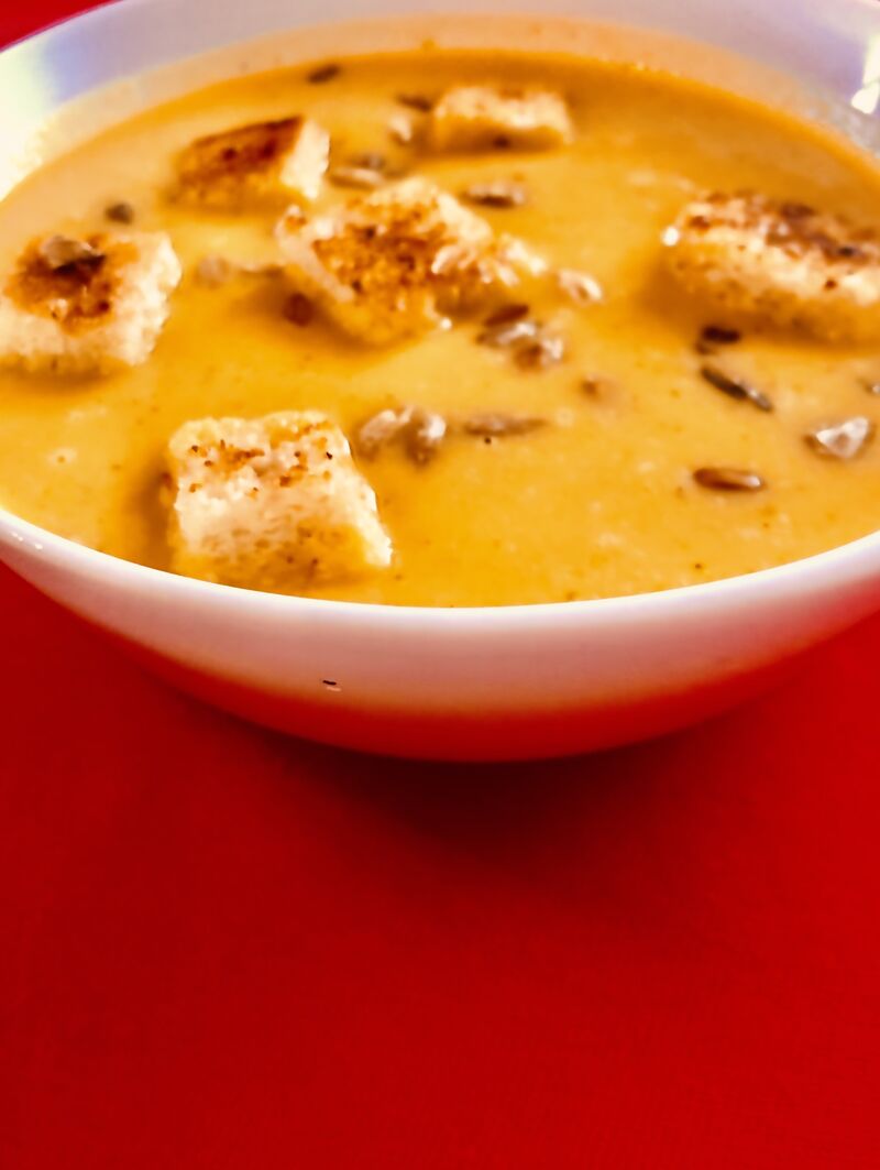 Krem z pestkami 4zł