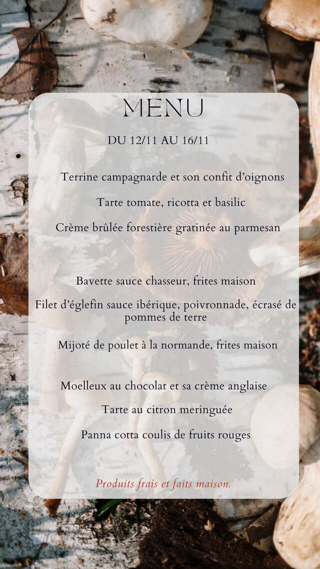 Menu du 12/11/24 au 16/11/24