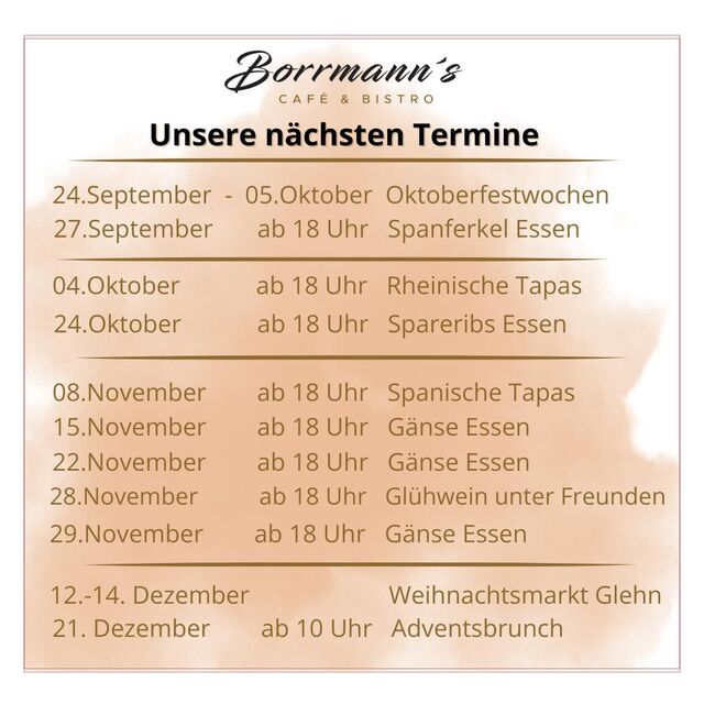 Herbst Winter Events 2025