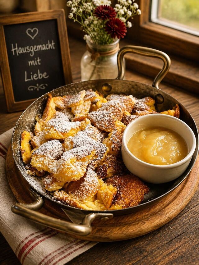 Kaiserschmarrn mit Apfelmus 