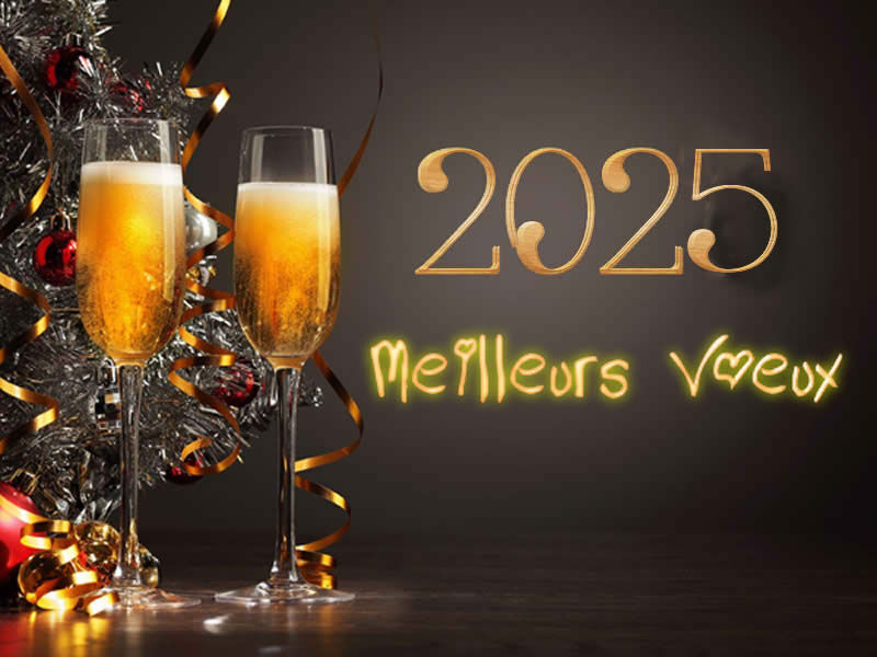 La rôtisserie gourmande vous présente tous ses vœux pour 2025. 
