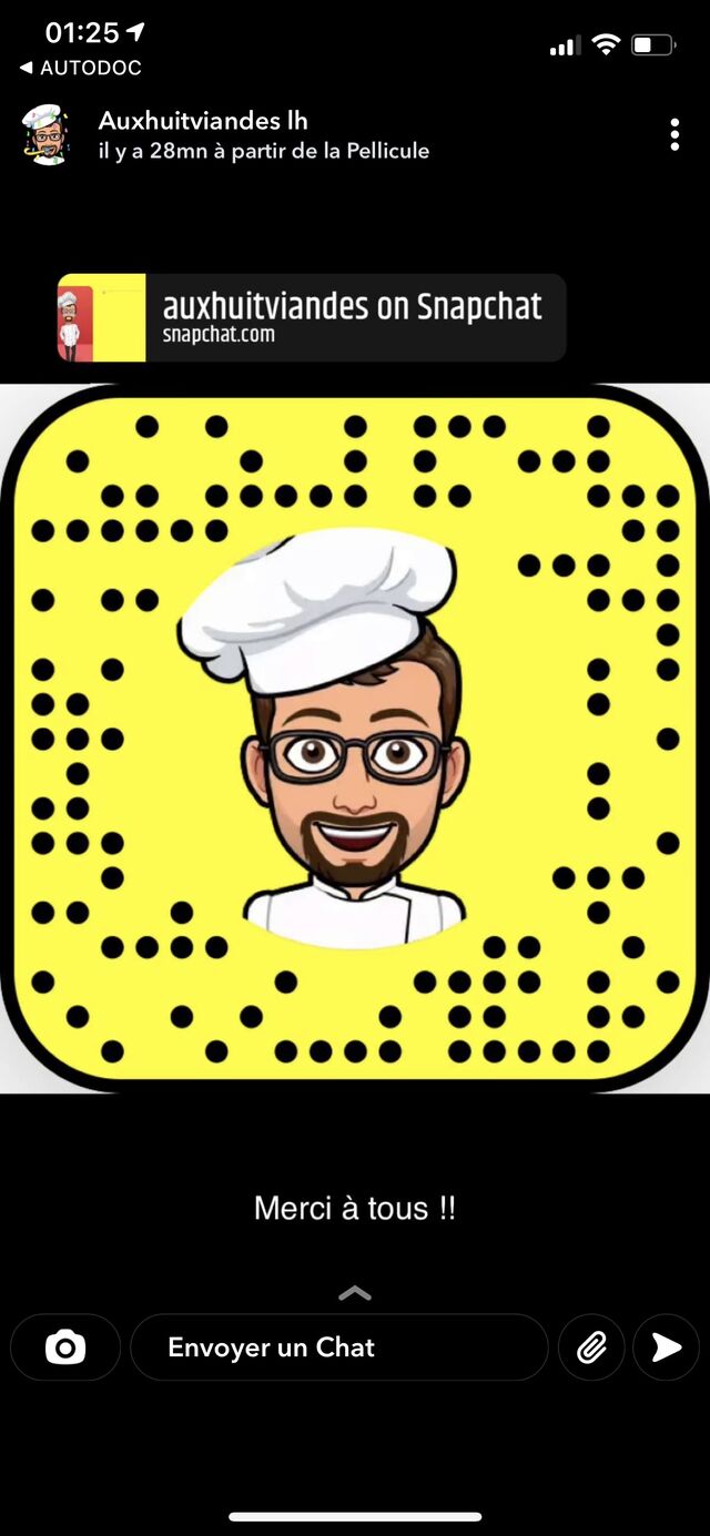 Abonnez-vous à notre compte Snap pour suivre nos nouveautés et actualités 