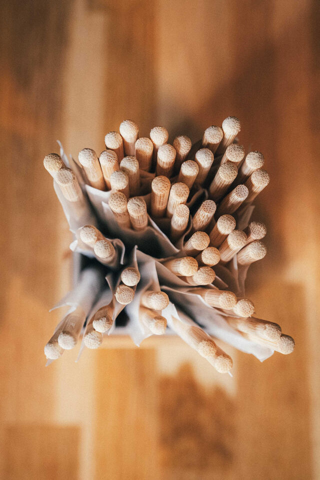Vous pouvez aussi manger avec des baguettes