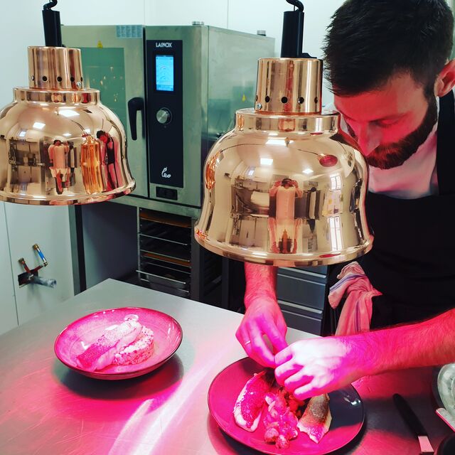 Les premières assiettes dressées par le chef Julien Garnier