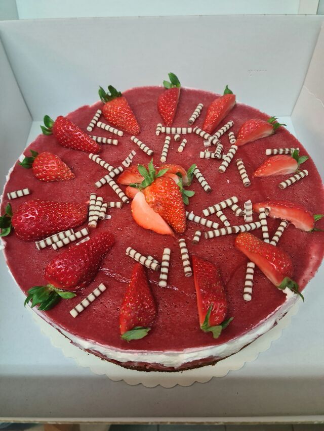 Erdbeer Mascarpone Sahne Torte