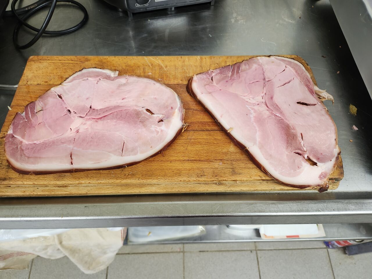 belle tranche de jambon fumé