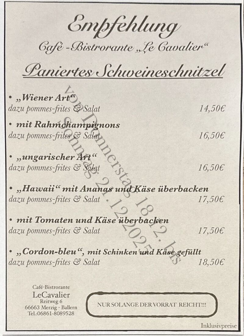 Unsere Empfehlung für die kommenden Tage…Donnerstag 18.12.- Sonntag 21.12.2025