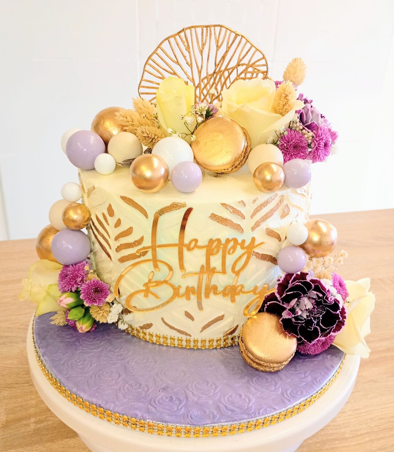 Gâteau thème boho/floral