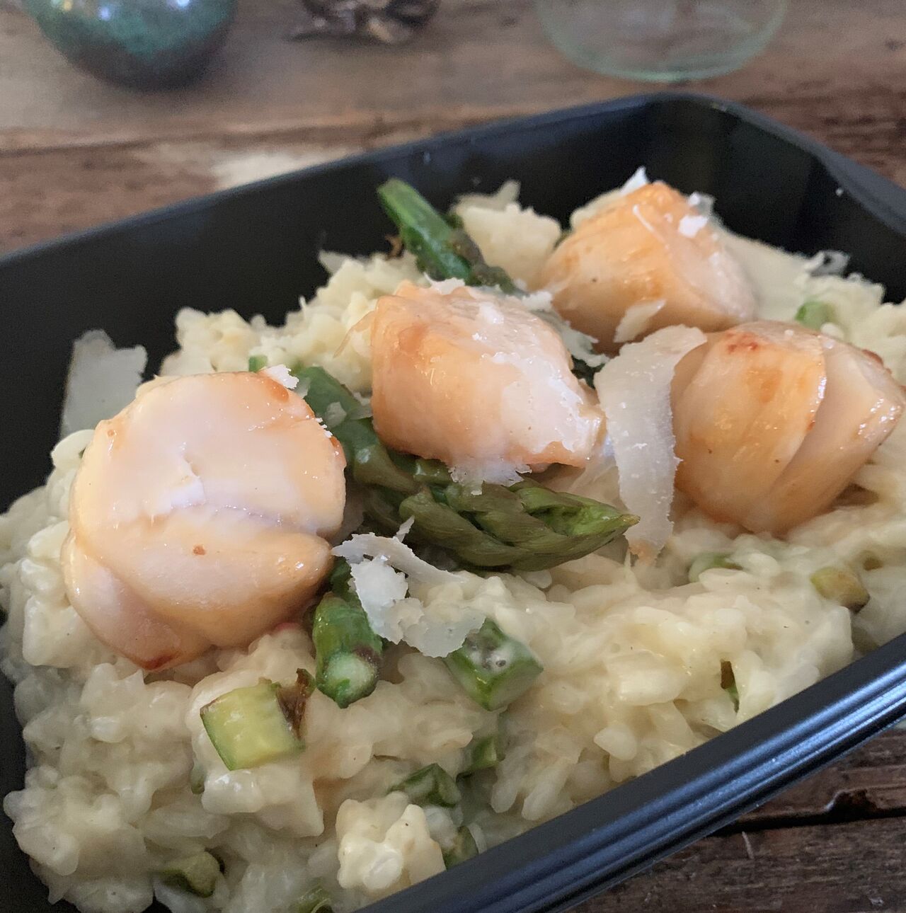 Risotto Saint Jacques Asperge (plat livré)