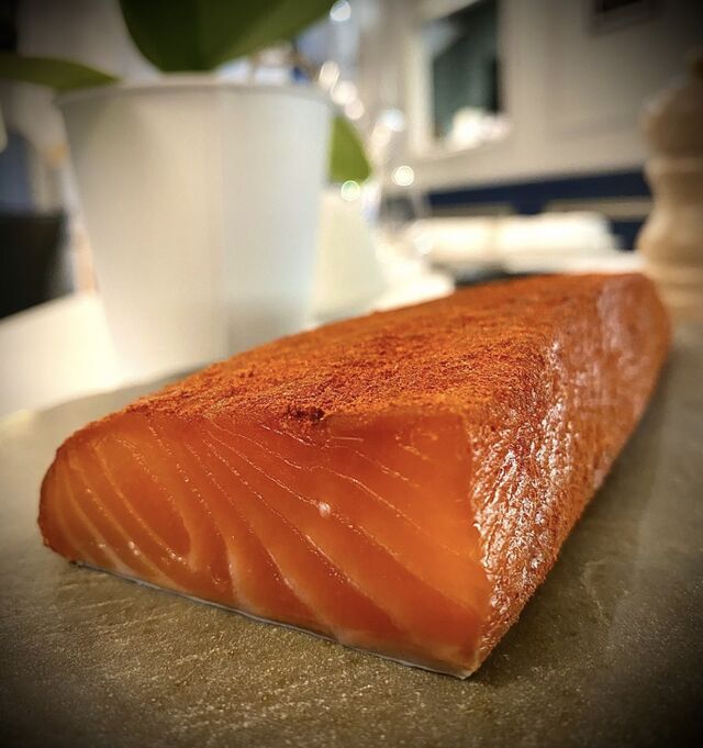 Gravlax de saumon au paprika fumé