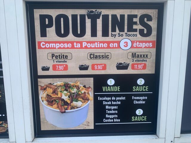 nos poutines à composer soi-même