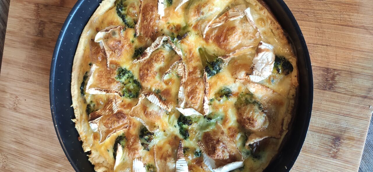 Quiche camembert brocolis 