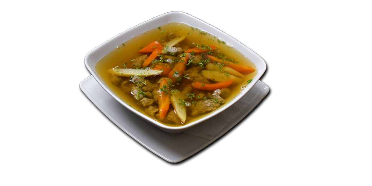 Májgaluska leves / Liver dumpling soup