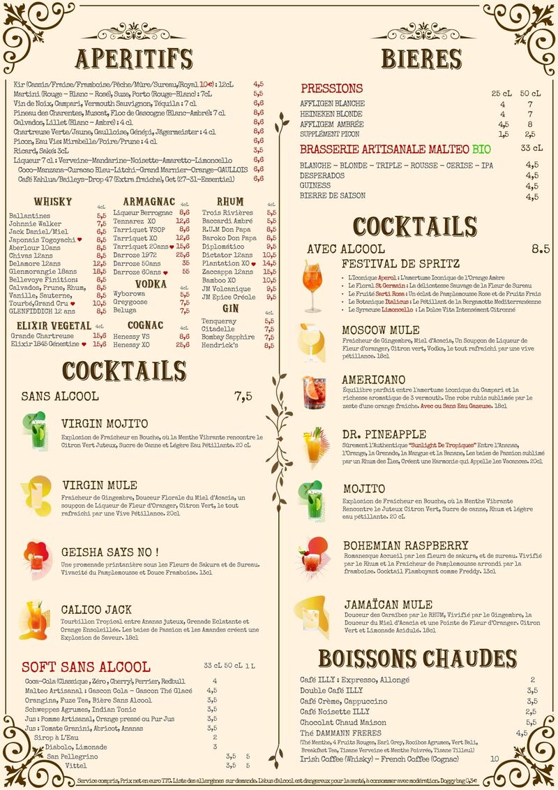 CARTE AU BON BOUILLON VERSO