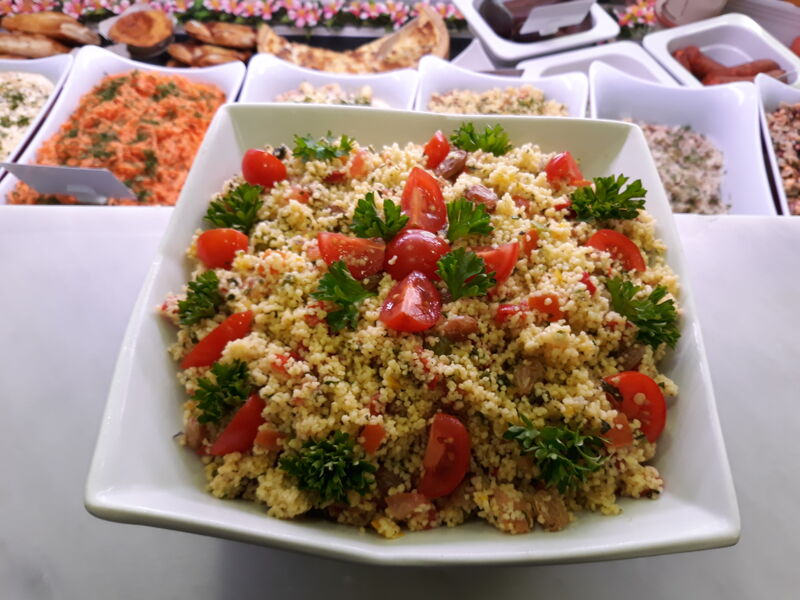 Salade pour un buffet de communion.