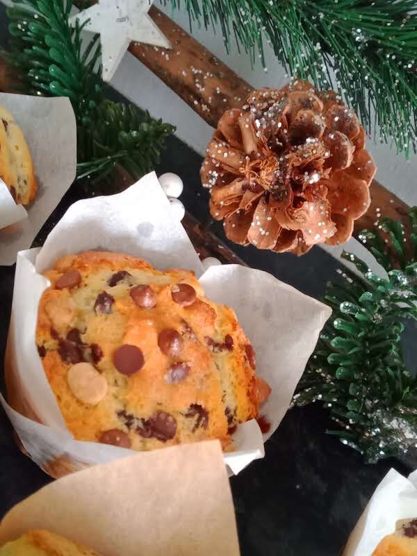 Muffins vanille /pépites de chocolat