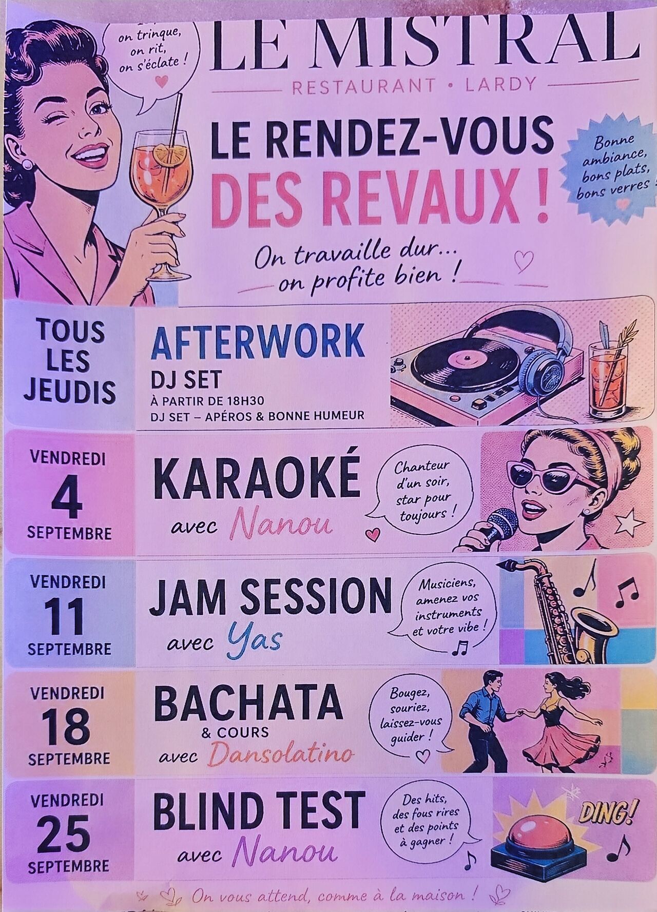 Programme de Septembre