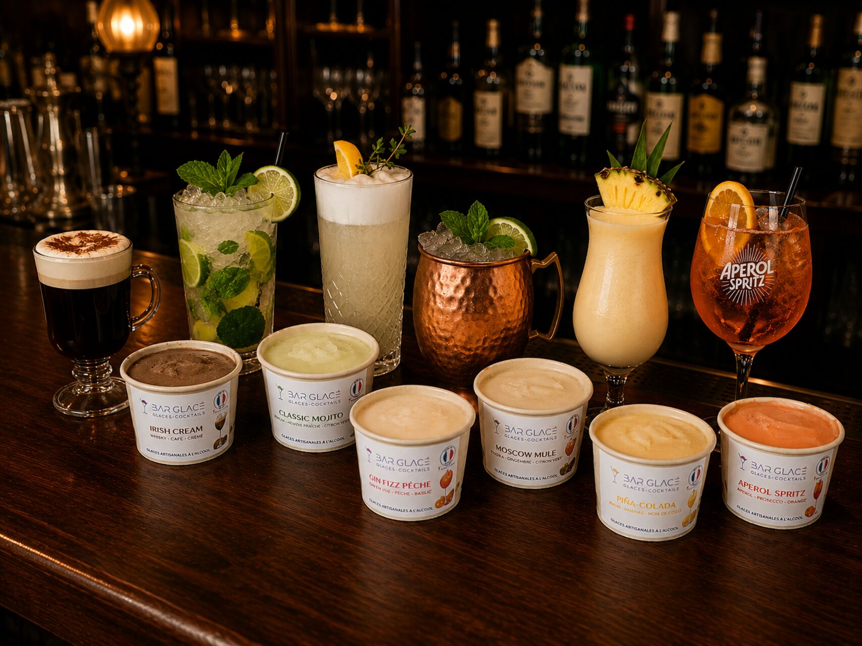 Notre choix de glaces cocktails