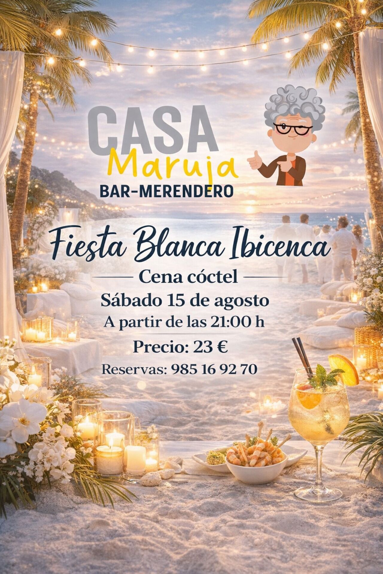 Fiesta Blanca Sábado 15 de Agosto 2026
