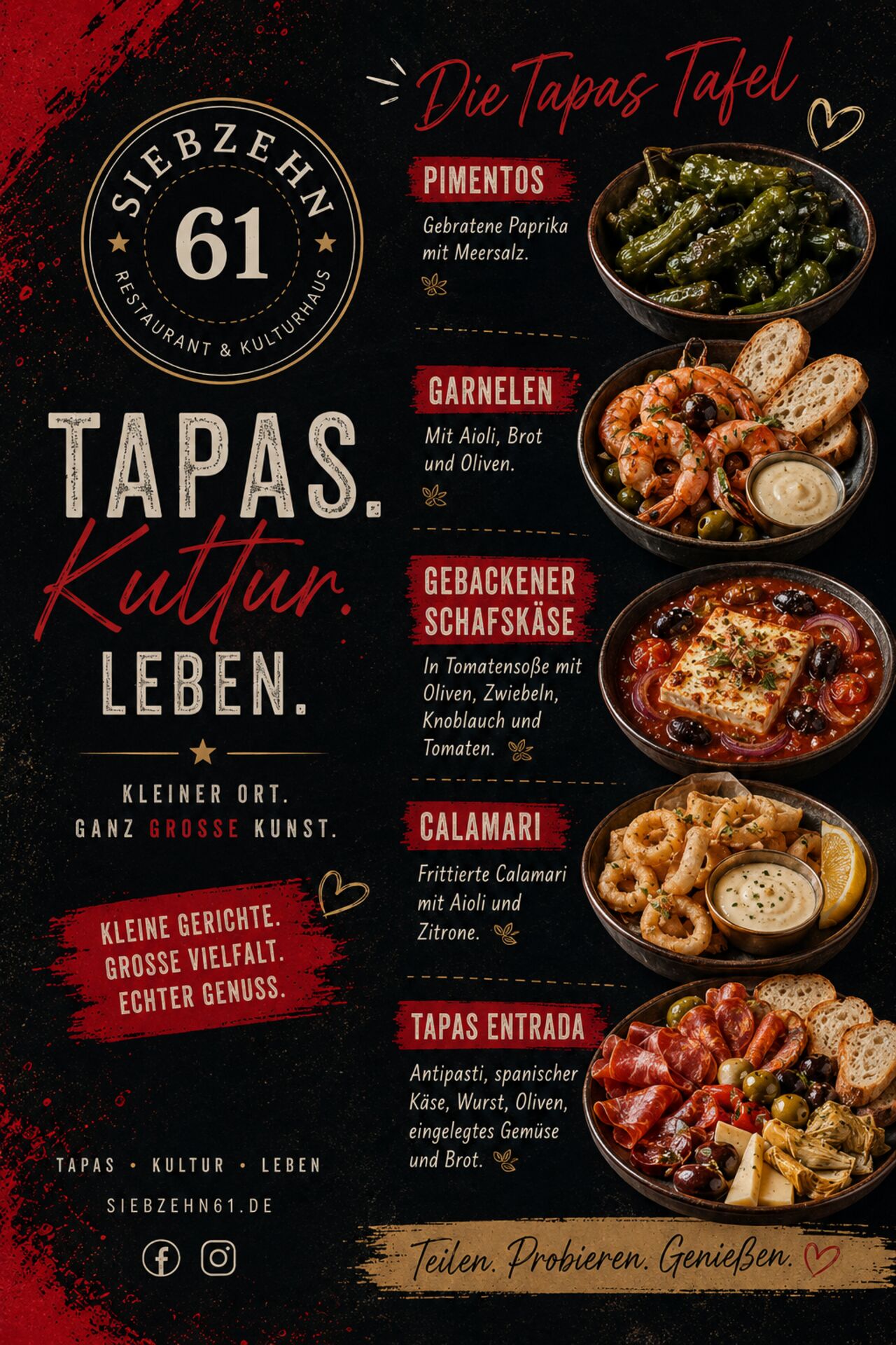 Tapas Satt & Vegan Satt 29,90€
