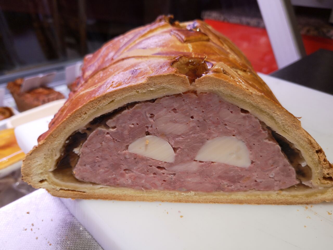 Pâté croûte de pâques après cuisson + intérieur