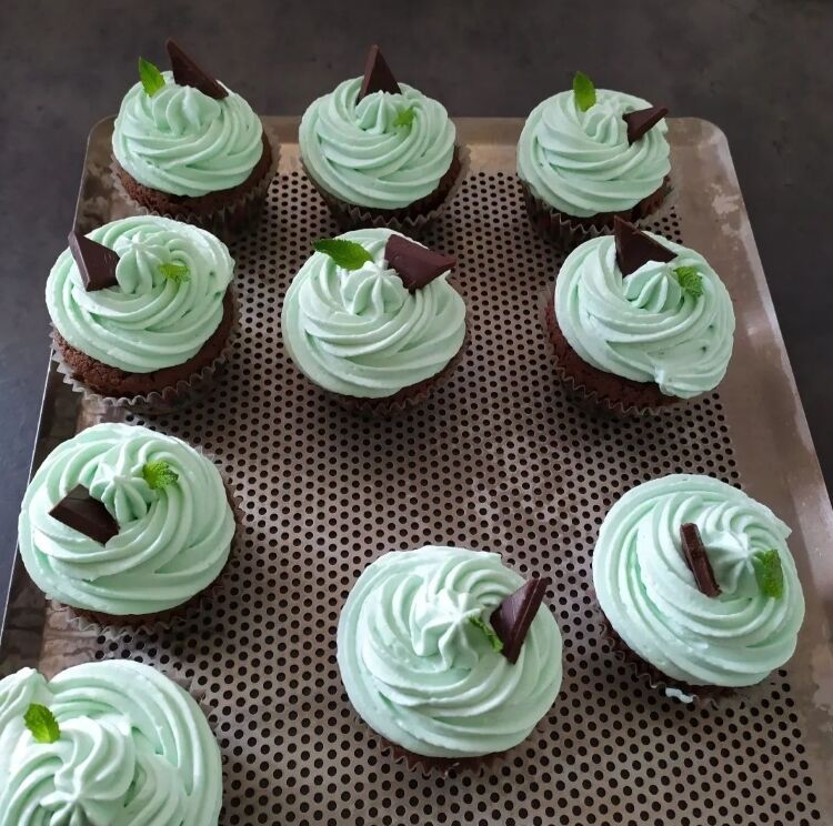 cup cake menthe chocolat