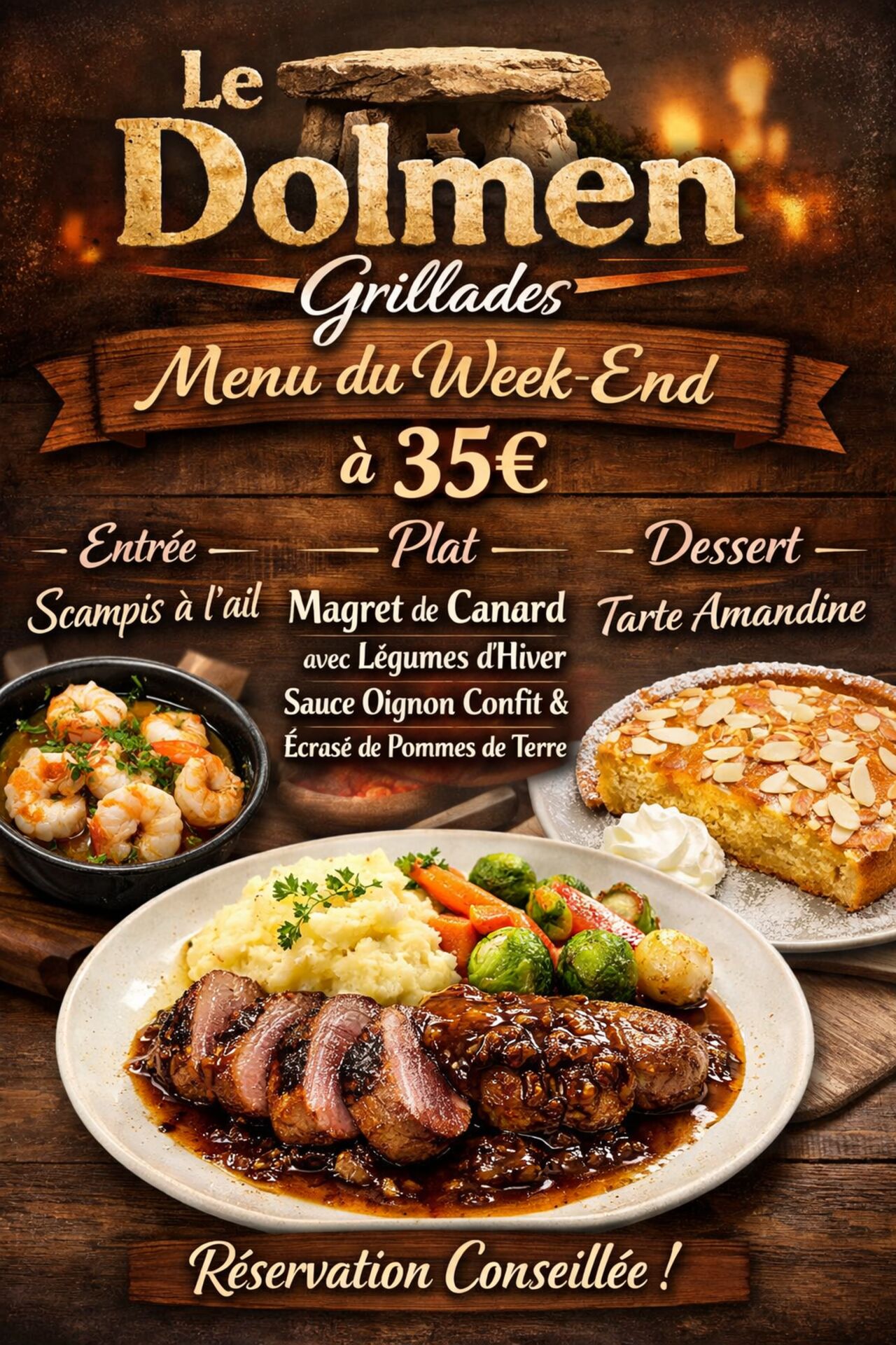 ✨ MENU DU WEEK-END – 35€ ✨