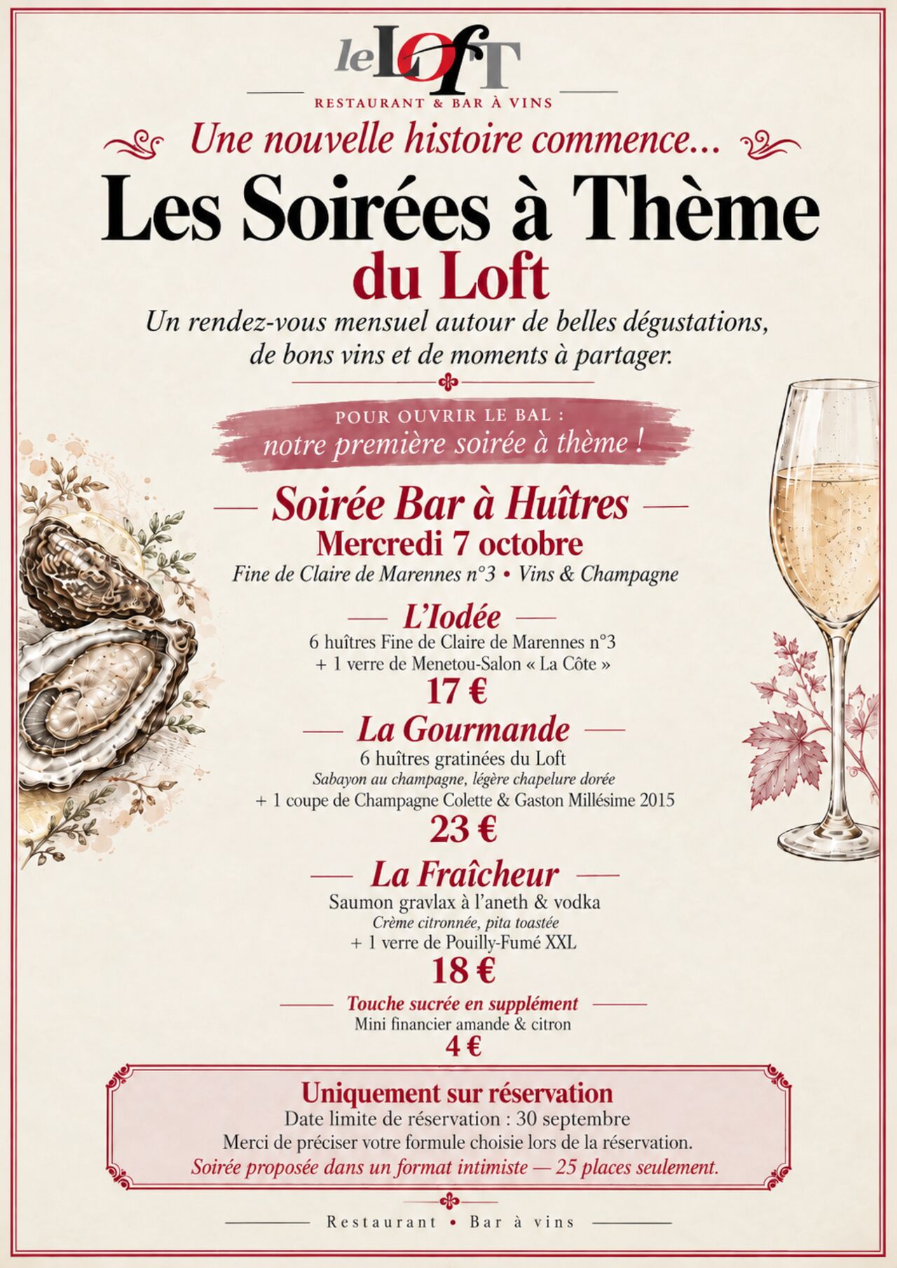 Soirée à thème « Bar à vins » 🍷