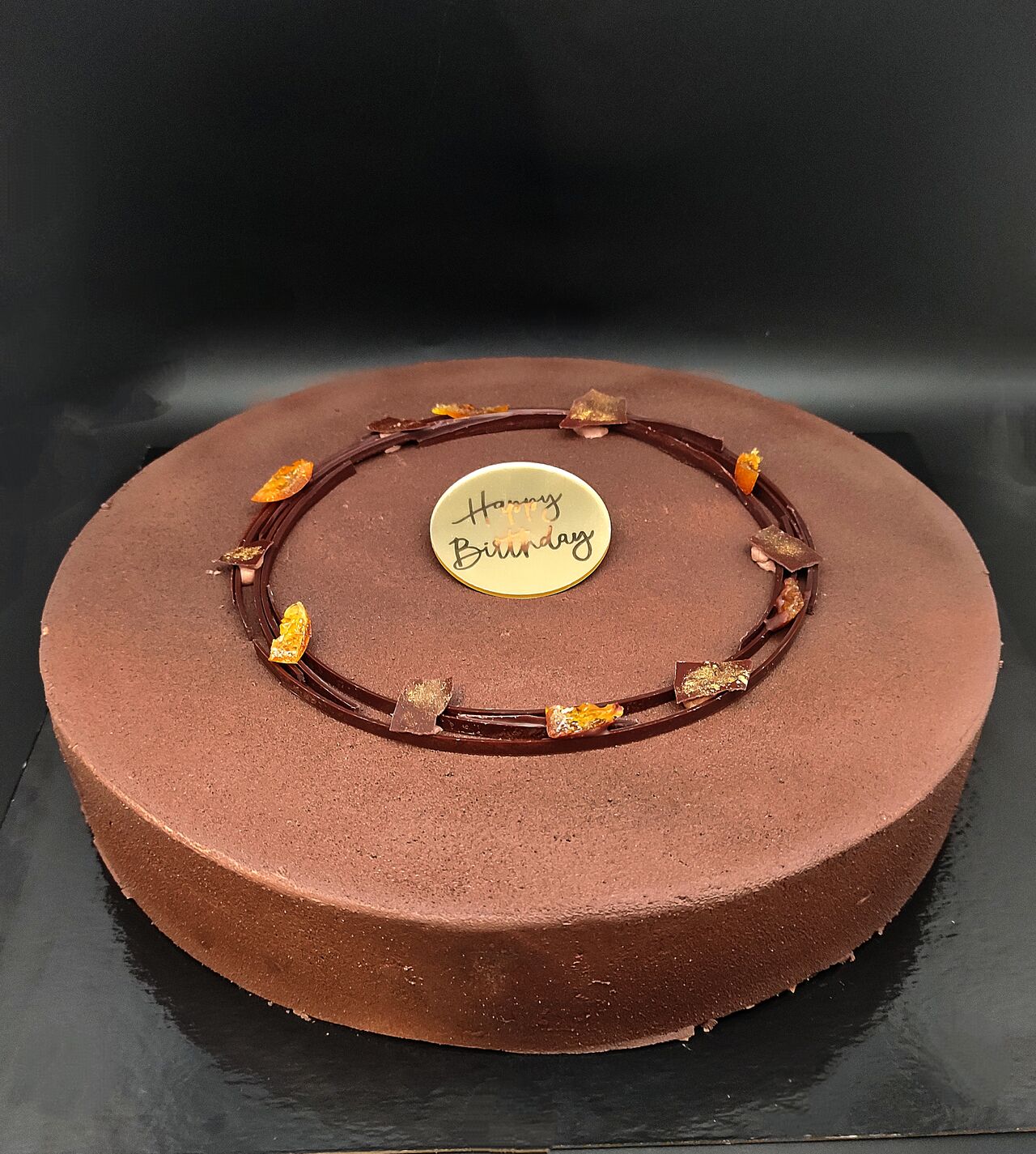 ENTREMET CHOCOLAT ET ORANGE