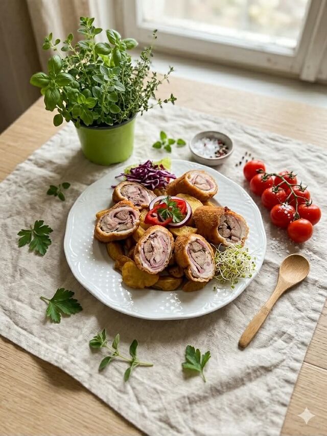 Kacsamájjal és tarjával töltött karaj 