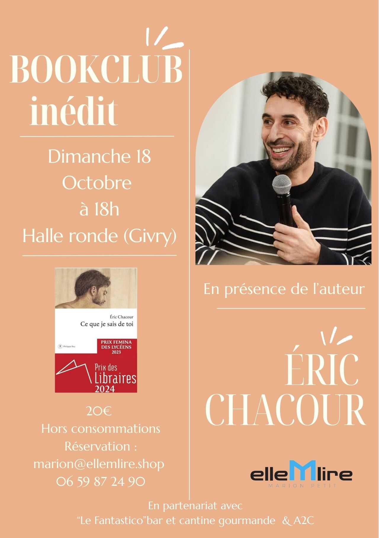 Bookclub en présence d'Éric Chacour