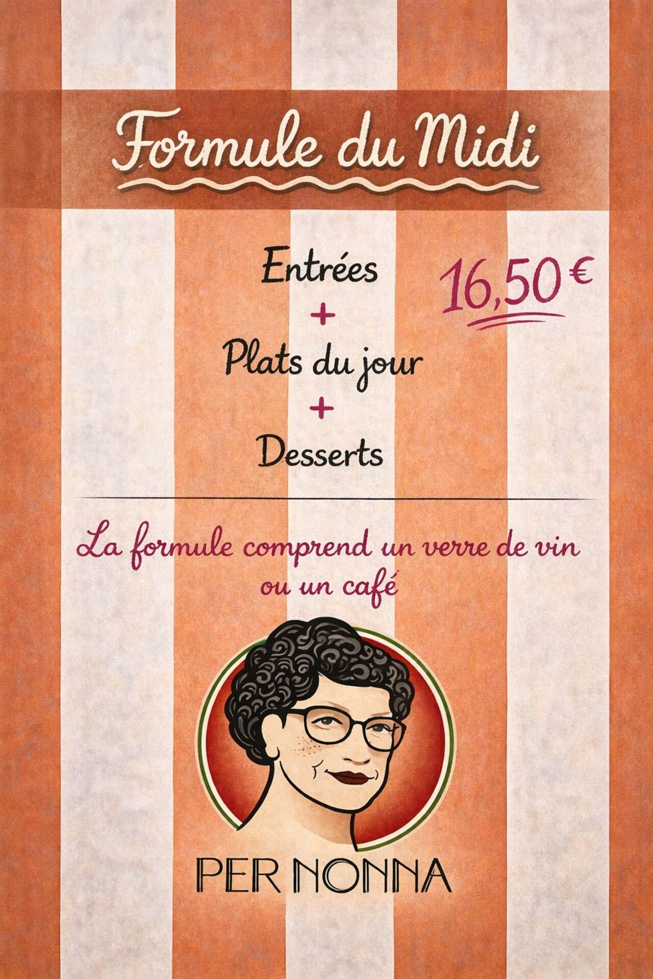 Menu du midi