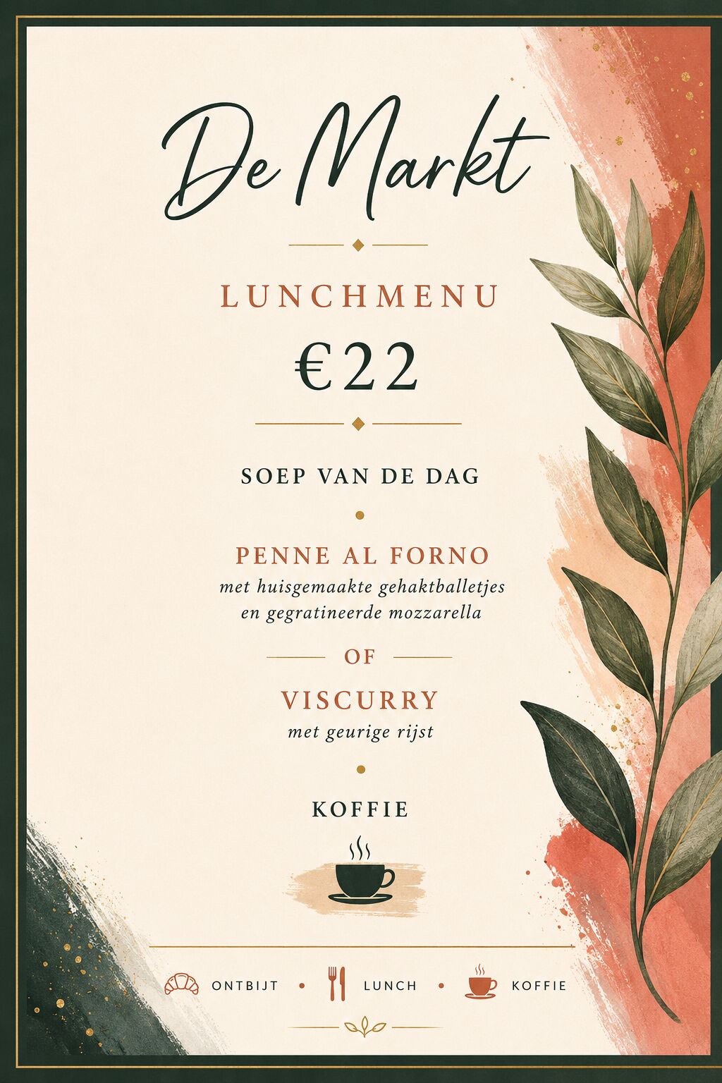 Lunch van woe 17/6 tem zondag 21/6