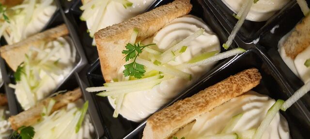 Mousse de reblochon et pomme Grany Smith