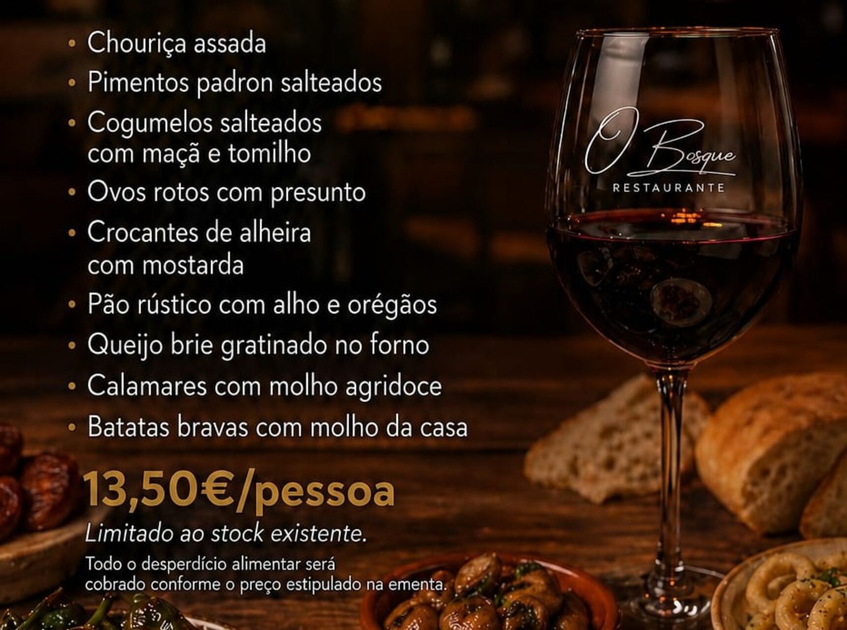 Primeiro Sábado do Mês? Noite de tapas ⭐